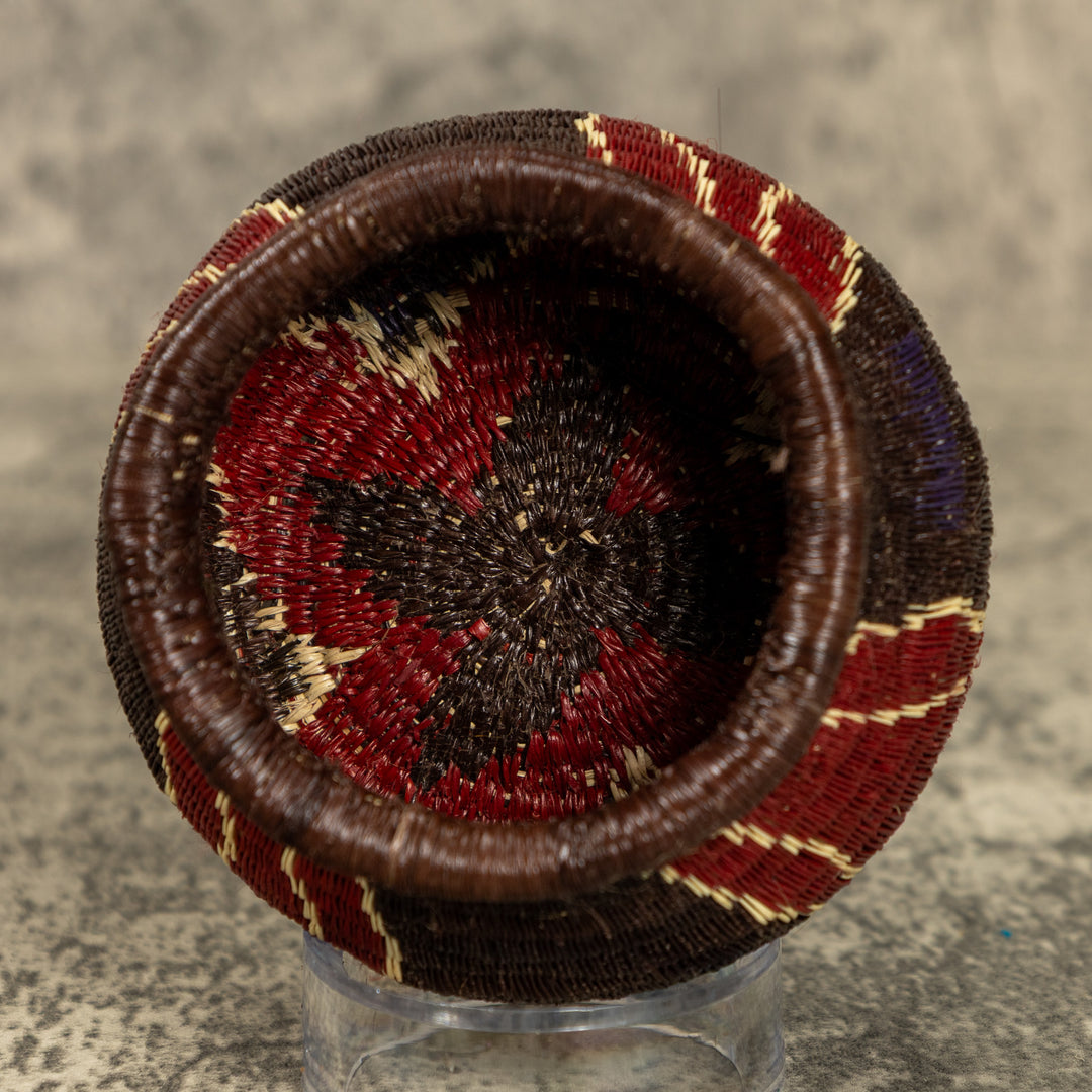 Small Floral Design Hand Woven Rainforest Basket