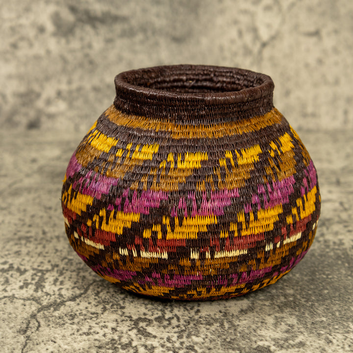 Fine Design Hand Woven Rainforest Basket