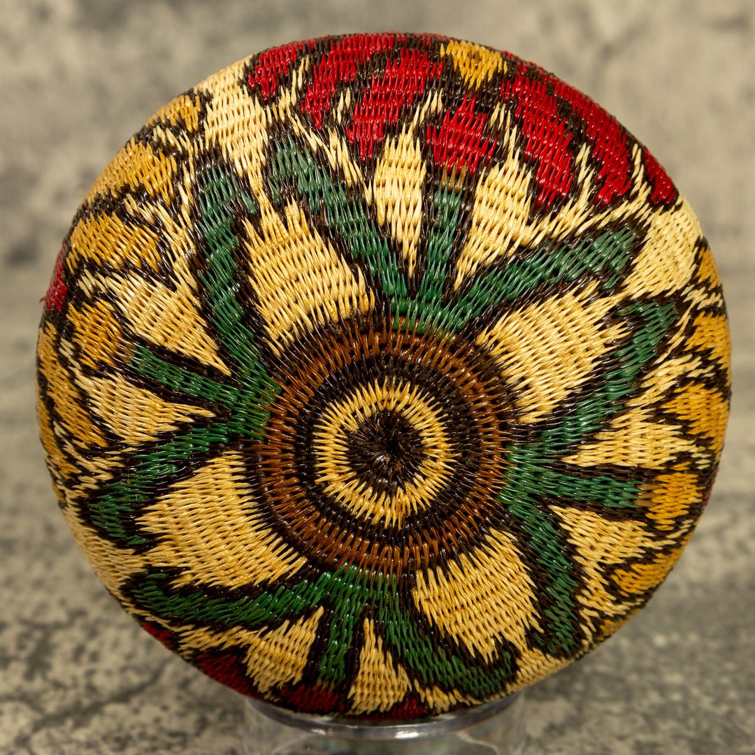 Floral Design Hand Woven Rainforest Basket