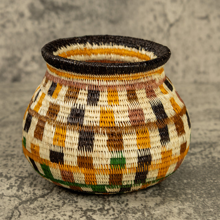 Multicolor Hand Woven Rainforest Basket