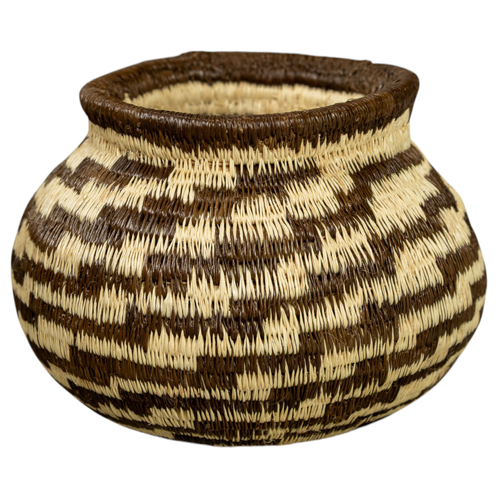 Black And White Hand Woven Rainforest Basket
