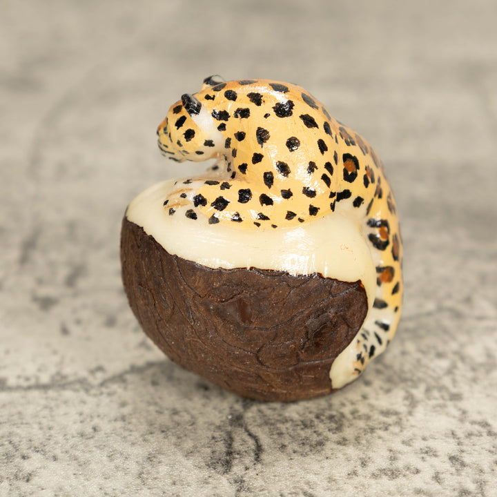 Jaguar Tagua Nut Carving