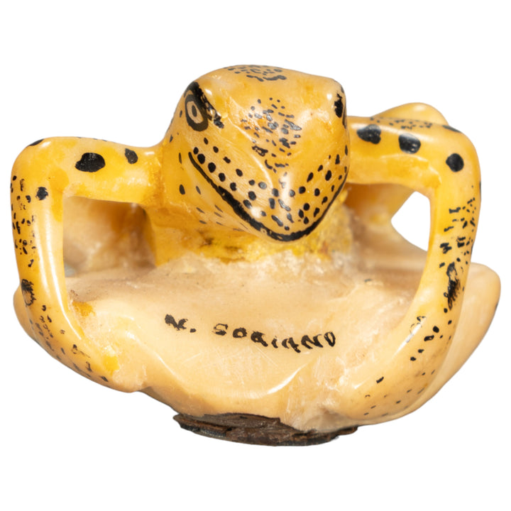 Vintage Frog Tagua Nut Carving