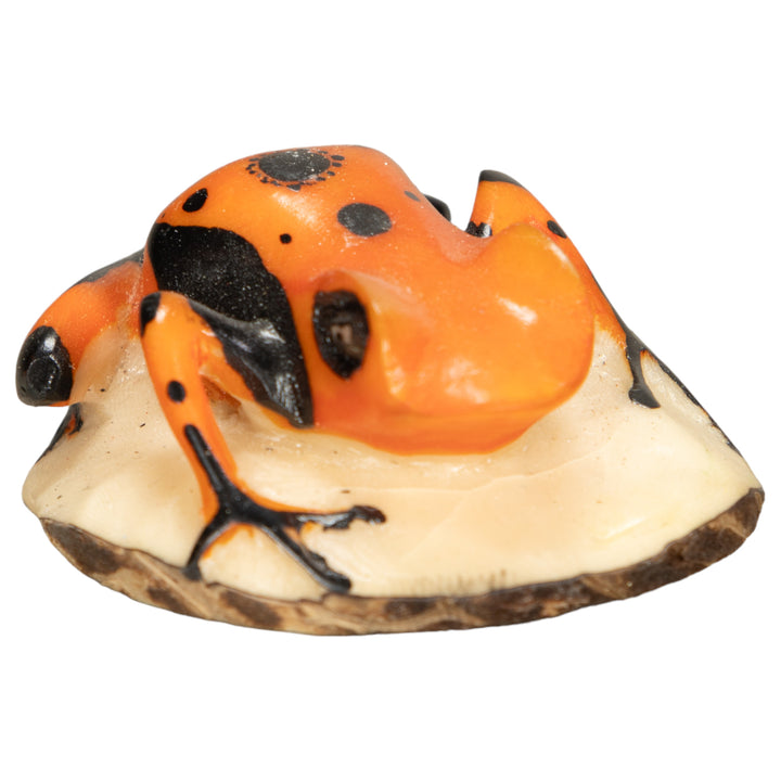Vintage Poison Dart Tagua Nut Carving
