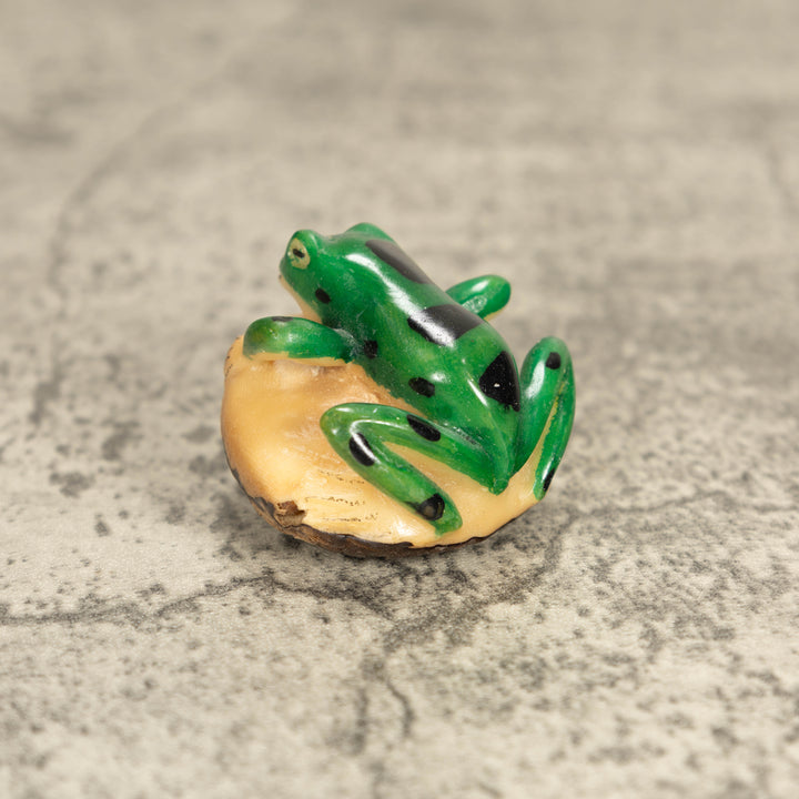 Vintage Poison Dart Tagua Nut Carving