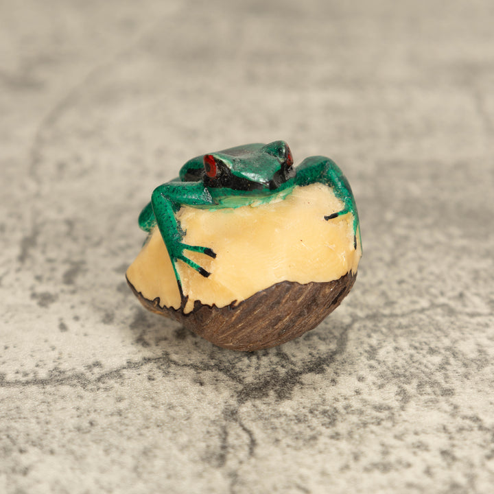 Vintage Poison Dart Tagua Nut Carving