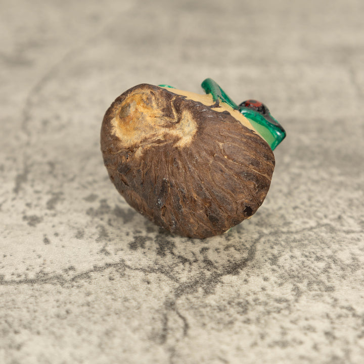 Vintage Poison Dart Tagua Nut Carving