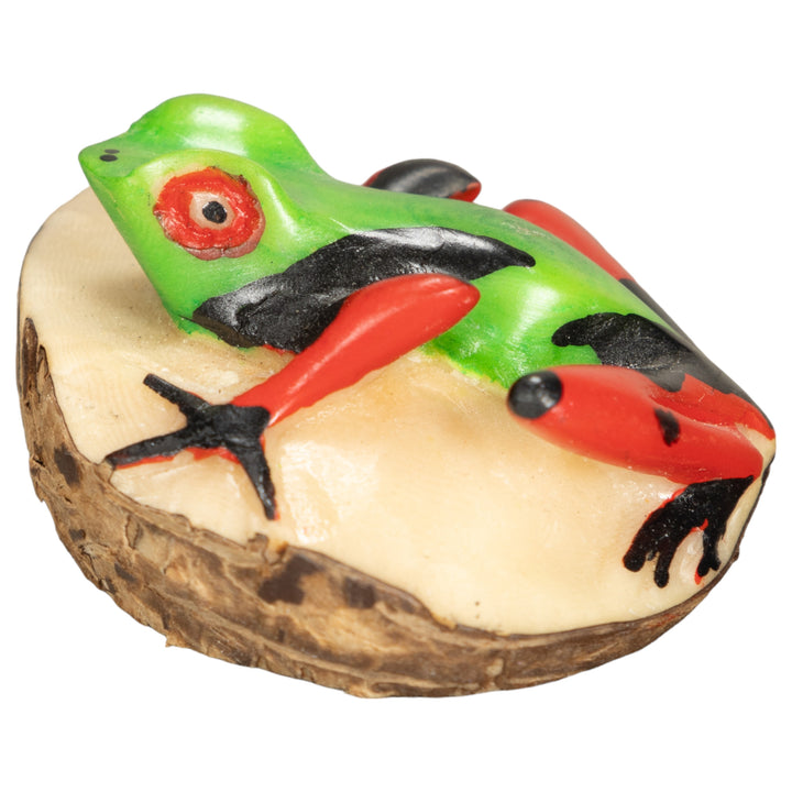 Vintage Poison Dart Tagua Nut Carving