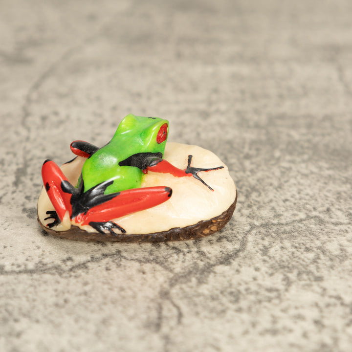 Vintage Poison Dart Tagua Nut Carving