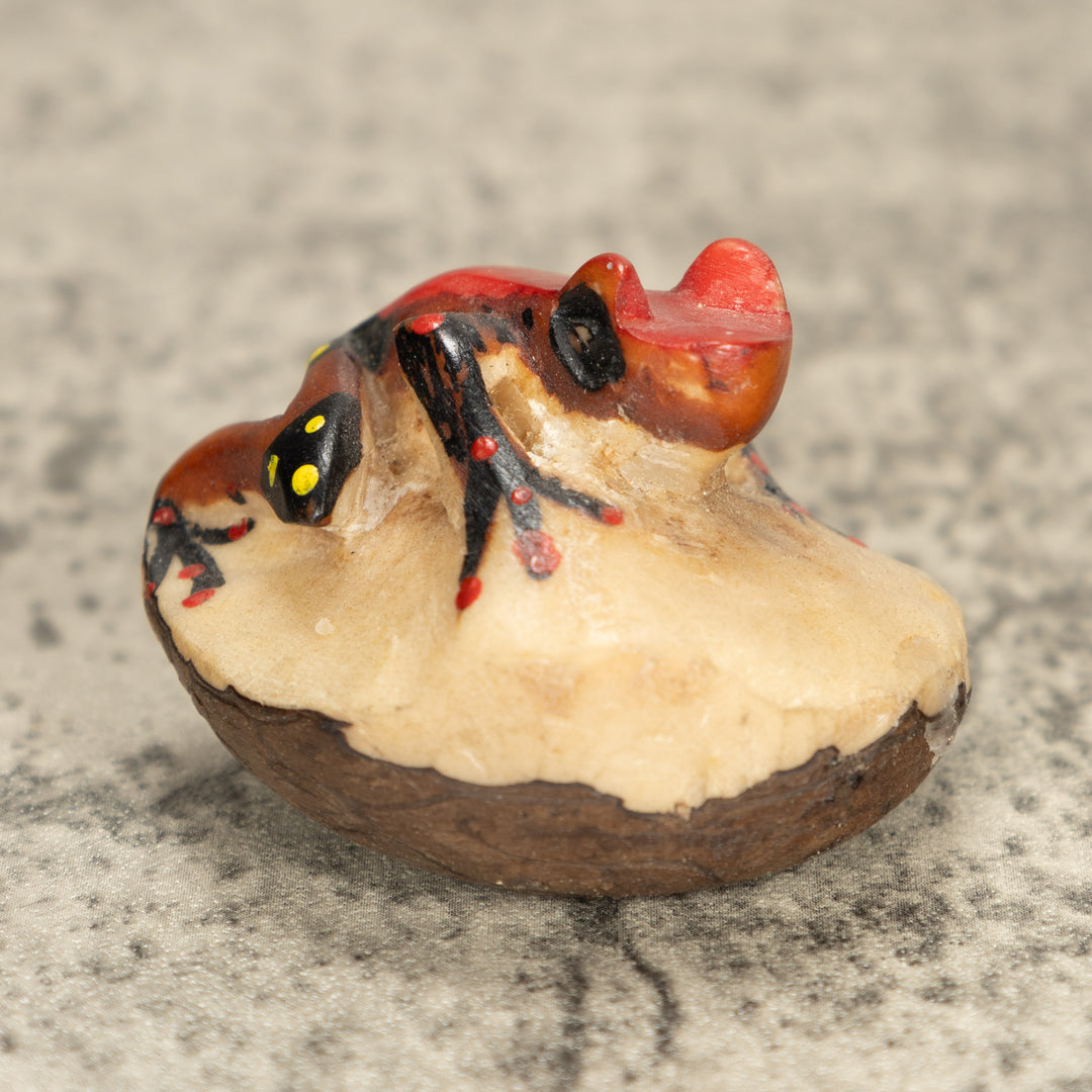 Vintage Poison Dart Tagua Nut Carving