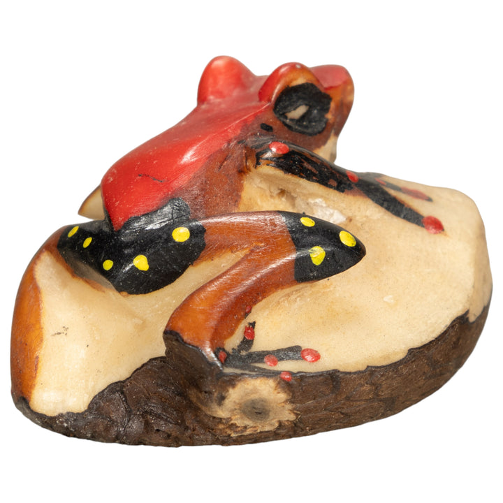 Vintage Poison Dart Tagua Nut Carving