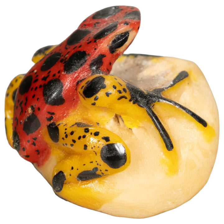 Vintage Poison Dart Tagua Nut Carving