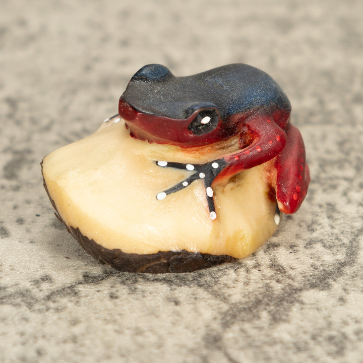 Vintage Poison Dart Tagua Nut Carving