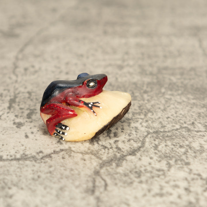 Vintage Poison Dart Tagua Nut Carving