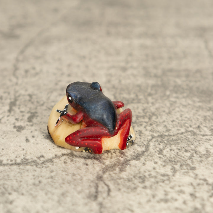 Vintage Poison Dart Tagua Nut Carving