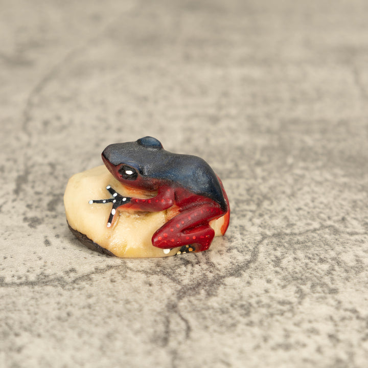 Vintage Poison Dart Tagua Nut Carving