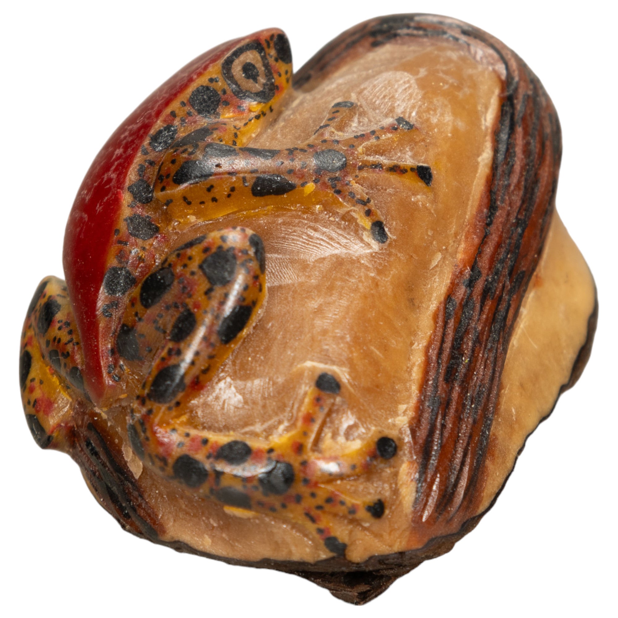 Vintage Poison Dart Tagua Nut Carving