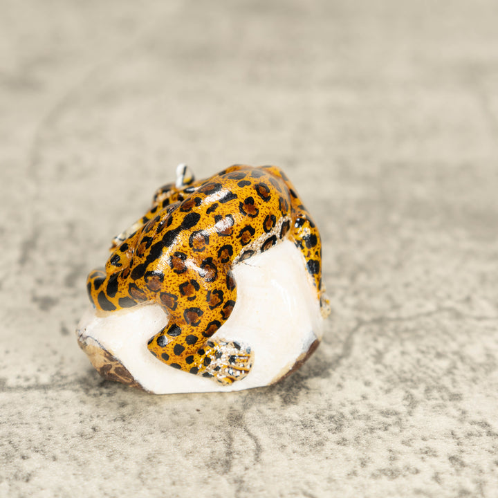 Jaguar Cat Tagua Nut Carving