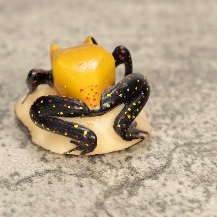Vintage Poison Dart Tagua Nut Carving
