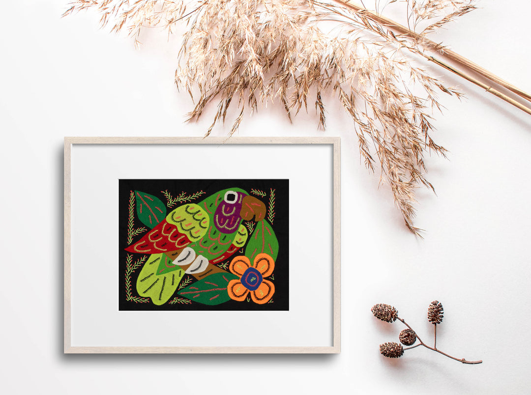 Multi-Color Parrot Bird Red And Green Molita