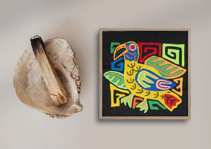 Orange Blue And Red Bird Molita