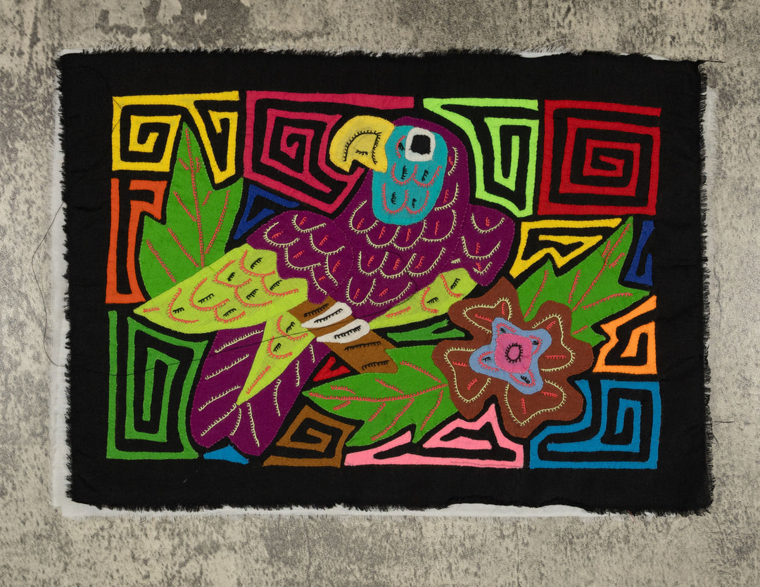 Multi-Color Parrot Bird Green And Purple Molita