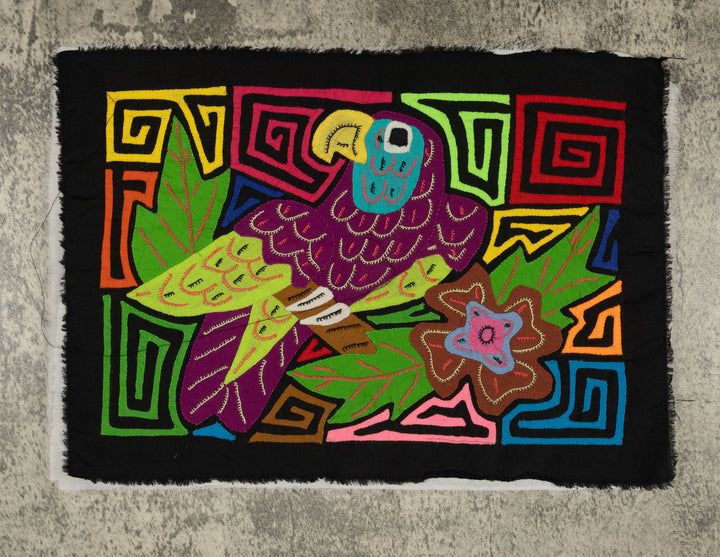 Multi-Color Parrot Bird Green And Purple Molita