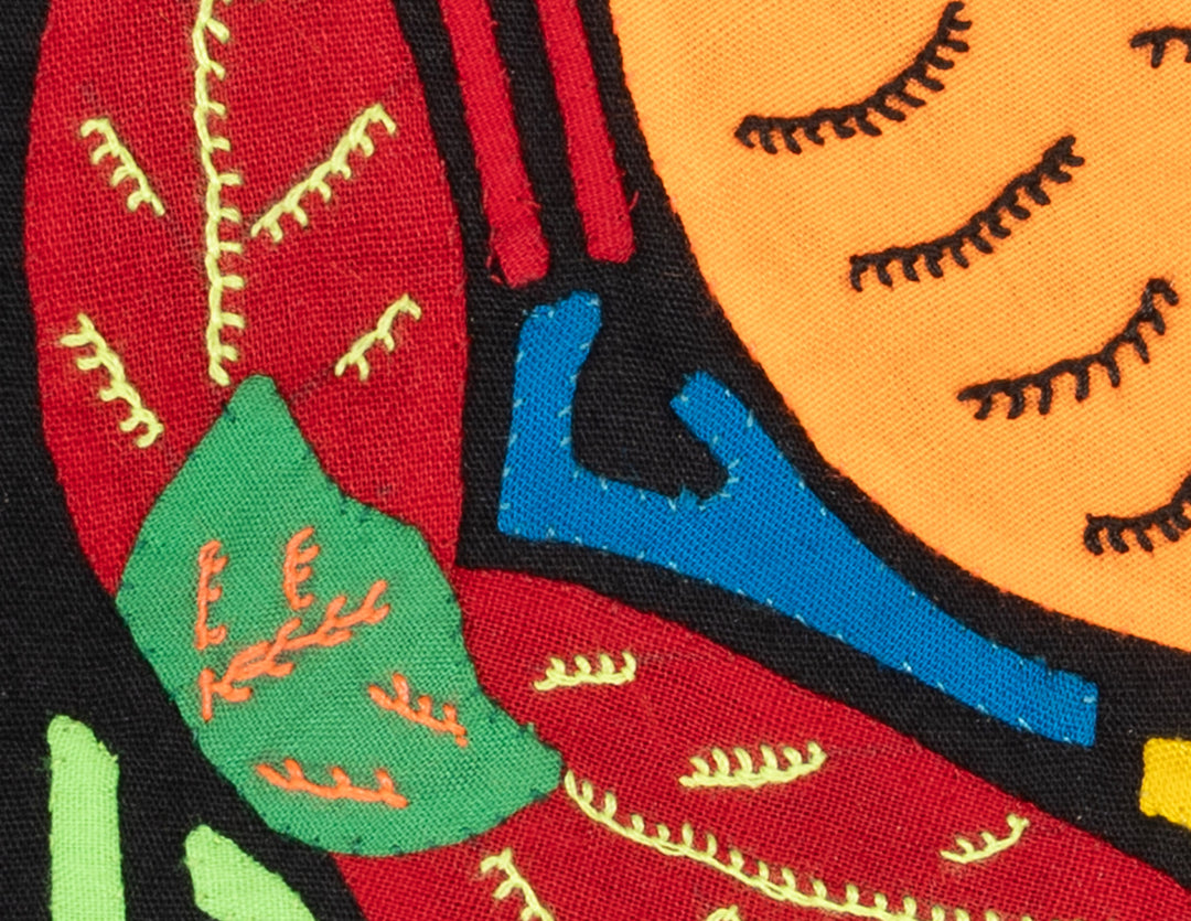 Multicolor Orange Red And Green Bird Molita