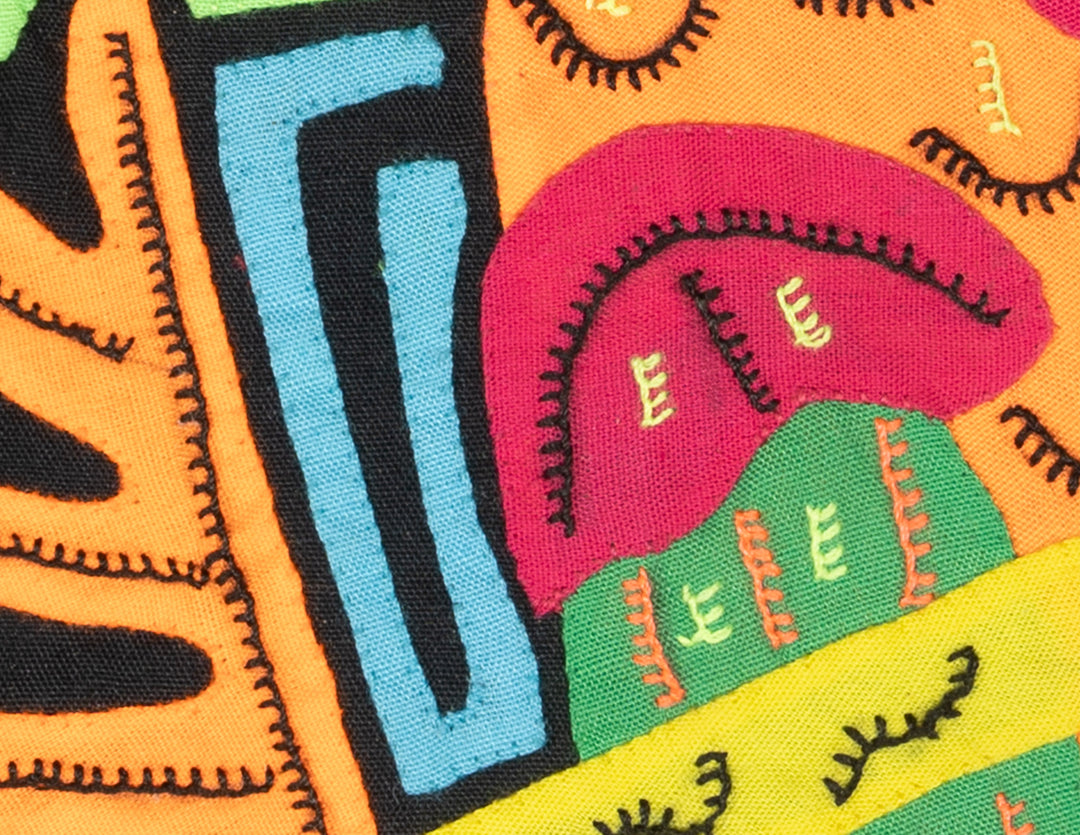 Multicolor Orange Red And Blue Bird Molita