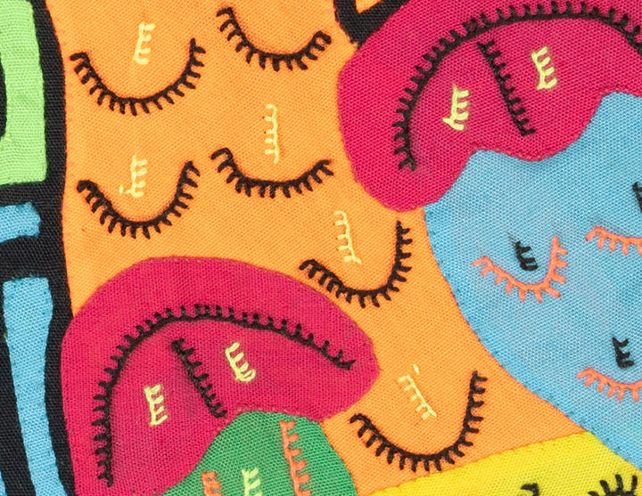 Multicolor Orange Red And Blue Bird Molita