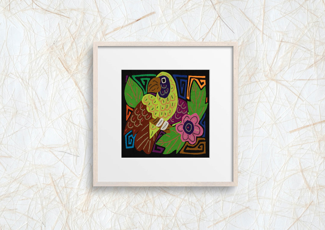 Multi-Color Parrot Bird Green And Brown Molita