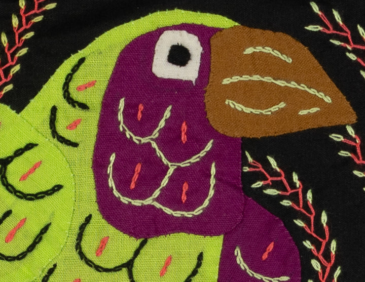 Multi-Color Parrot Bird Green And Purple Molita