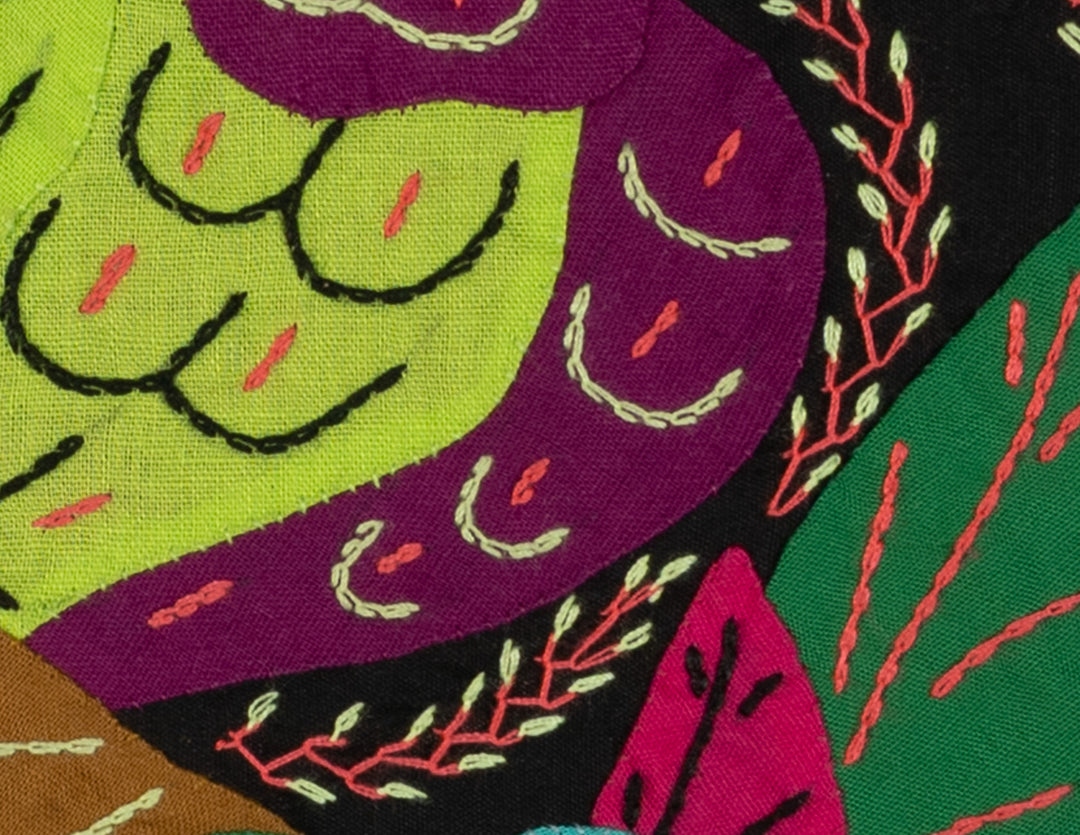 Multi-Color Parrot Bird Green And Purple Molita