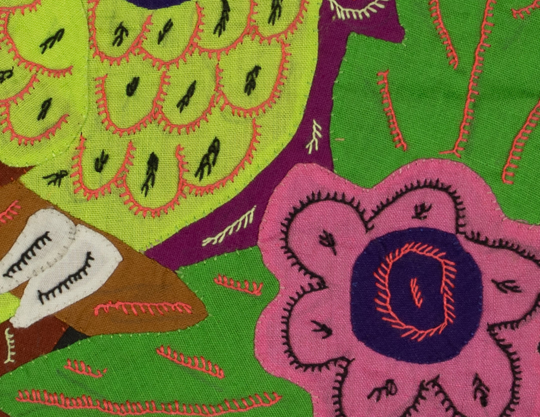 Multi-Color Bird Green And Purple Molita