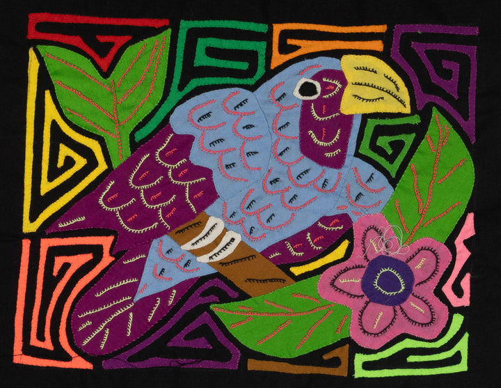 Multi-Color Bird Gray And Purple Molita