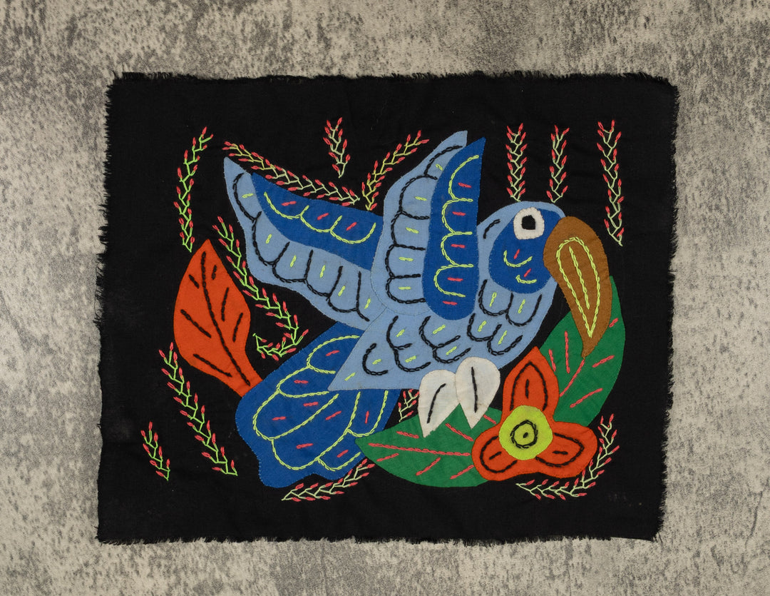 Multi-Color Bird Blue And Orange Molita