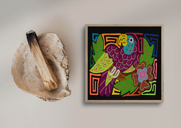 Multi-Color Parrot Bird Green And Purple Molita