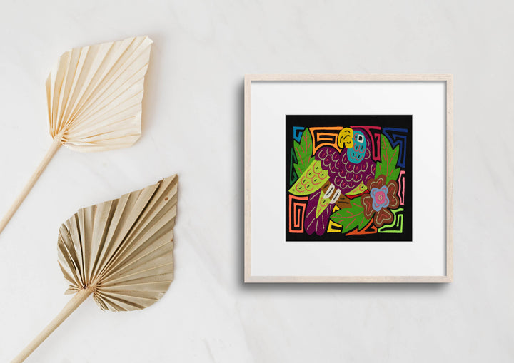 Multi-Color Parrot Bird Green And Purple Molita