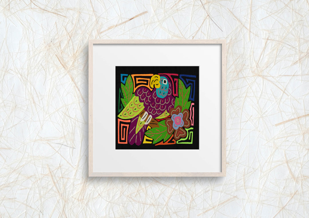 Multi-Color Parrot Bird Green And Purple Molita