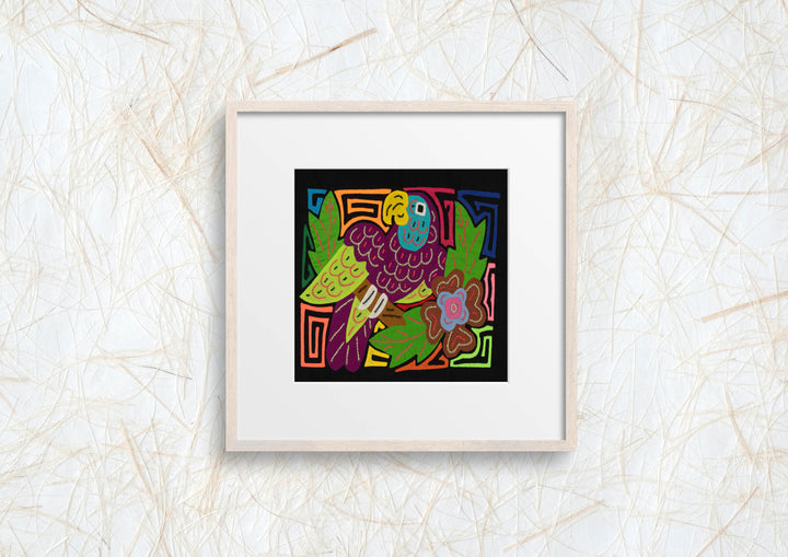 Multi-Color Parrot Bird Green And Purple Molita