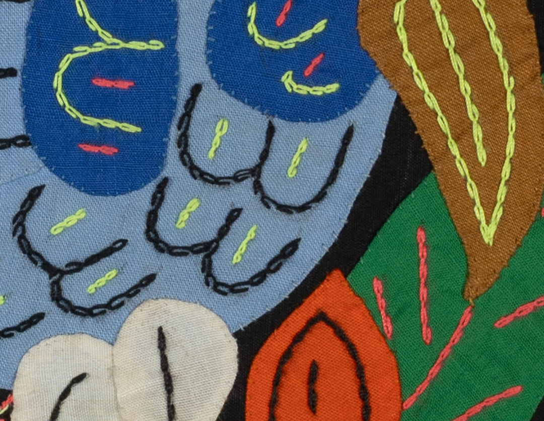 Multi-Color Bird Blue And Orange Molita