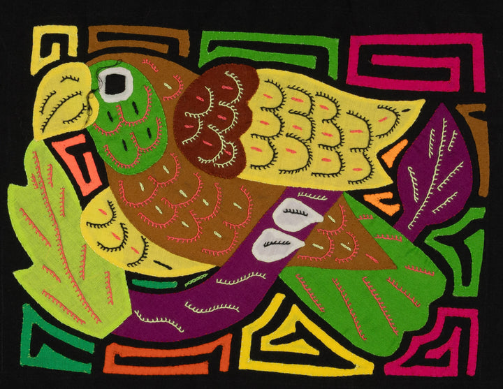 Multi-Color Bird Yellow And Brown Molita