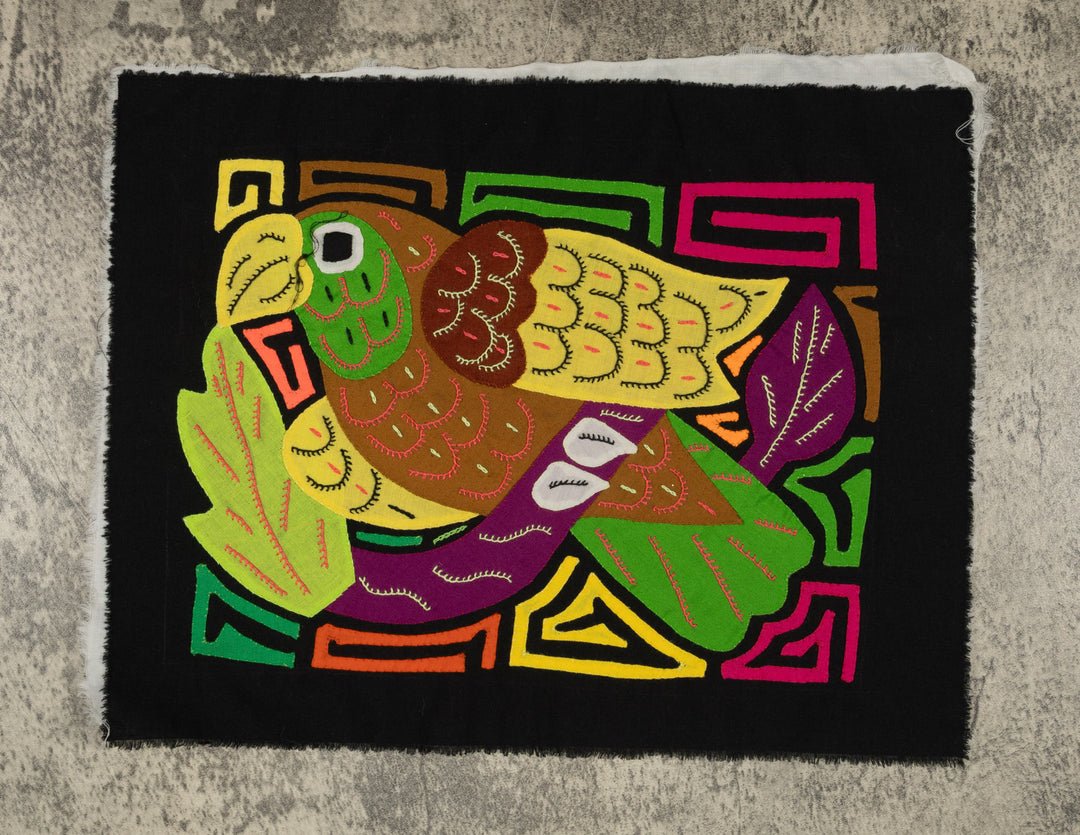 Multi-Color Bird Yellow And Brown Molita