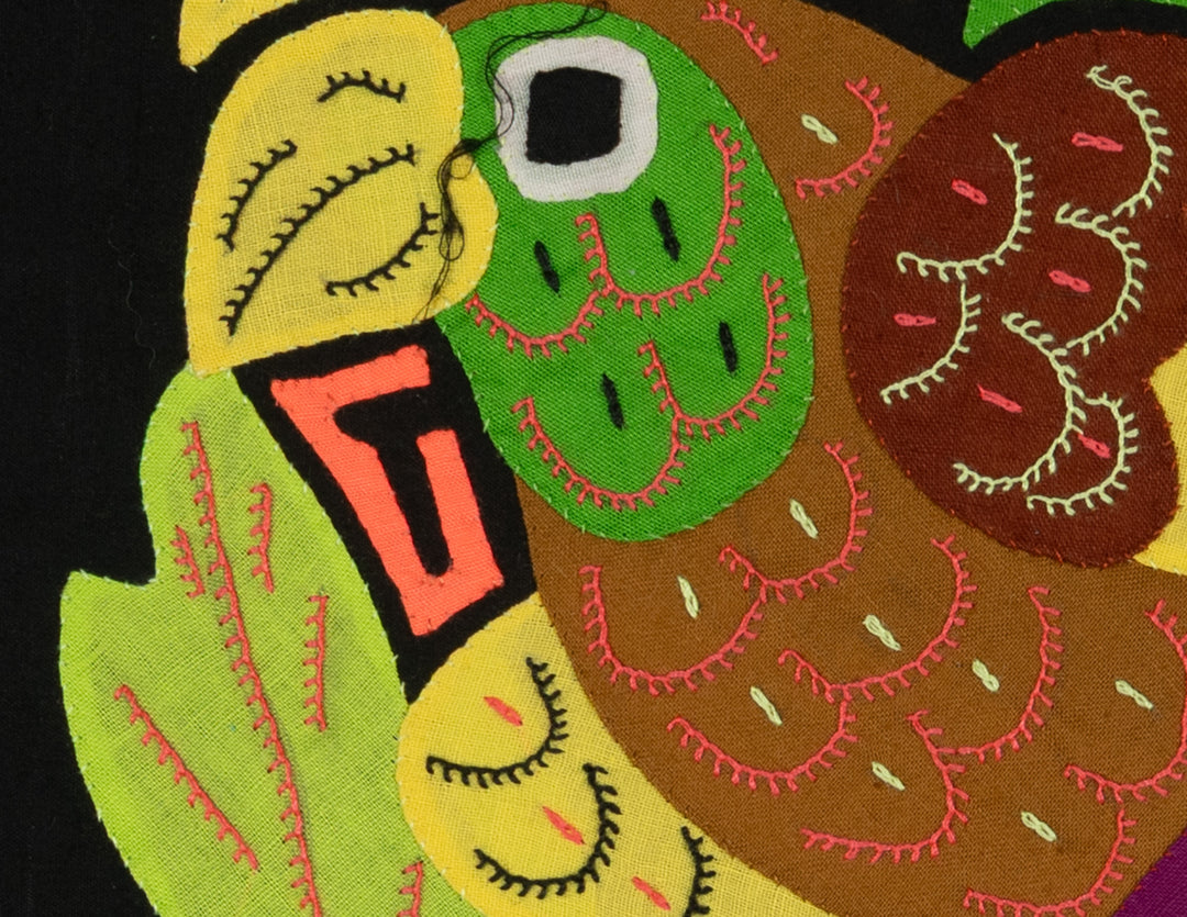 Multi-Color Bird Yellow And Brown Molita