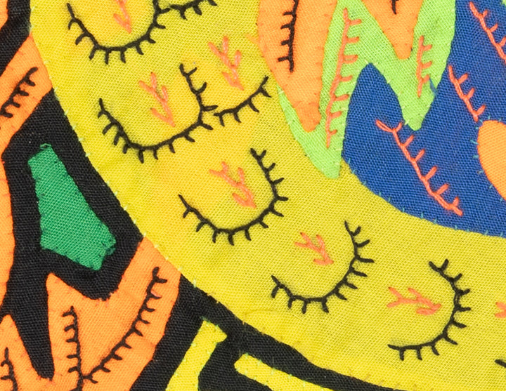 Multicolor Orange And Chartruce Bird Molita