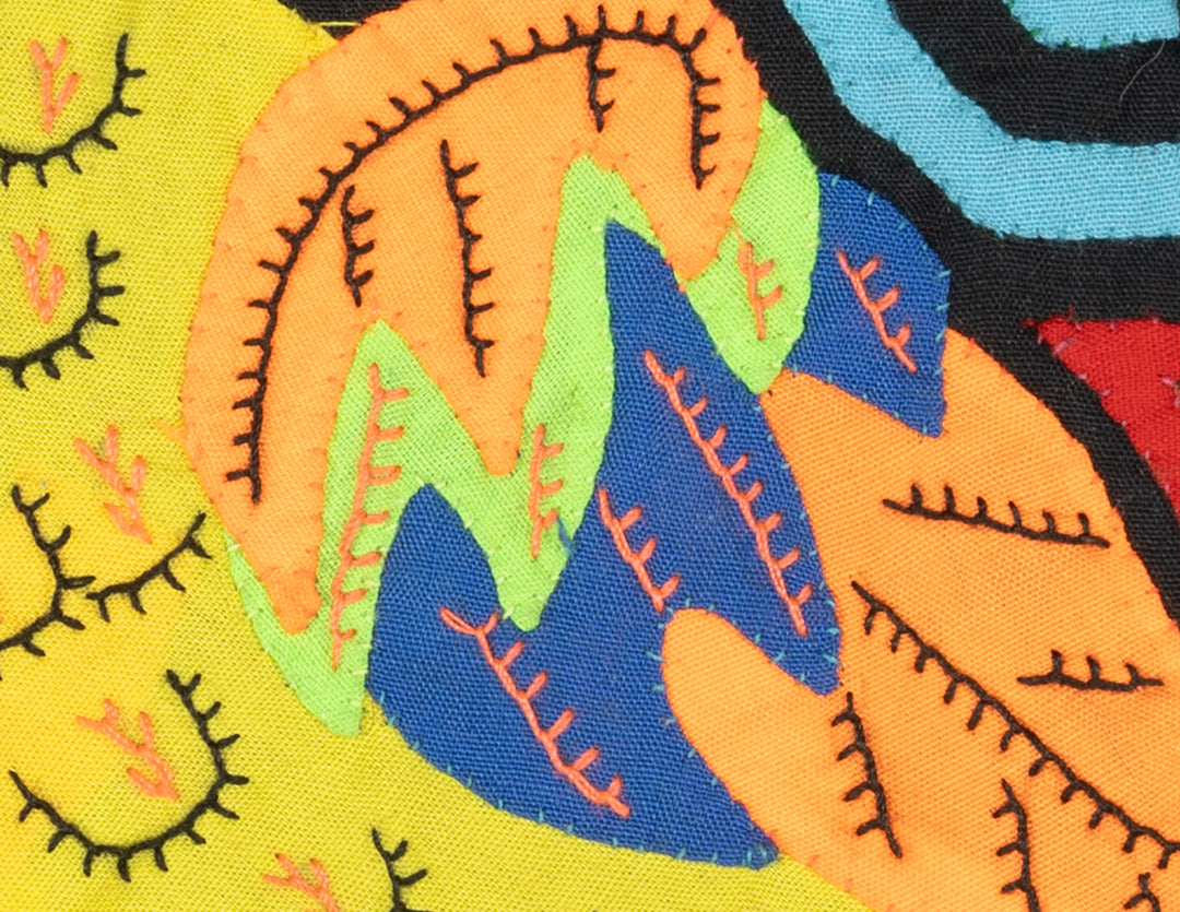 Multicolor Orange And Chartruce Bird Molita