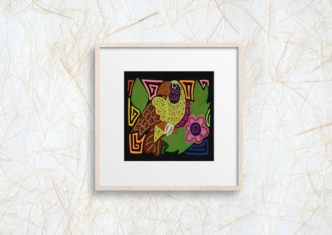 Multi-Color Parrot Bird Green And Purple Molita