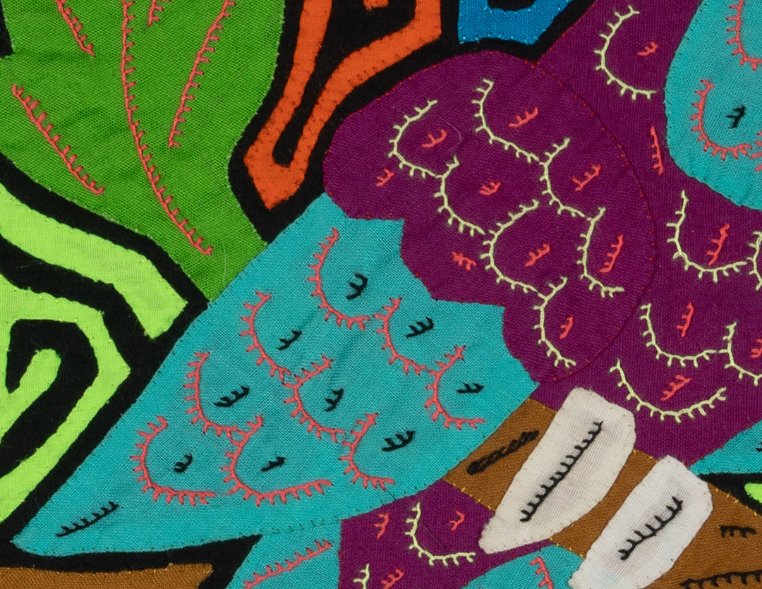 Multi-Color Bird Purple And Blue Molita