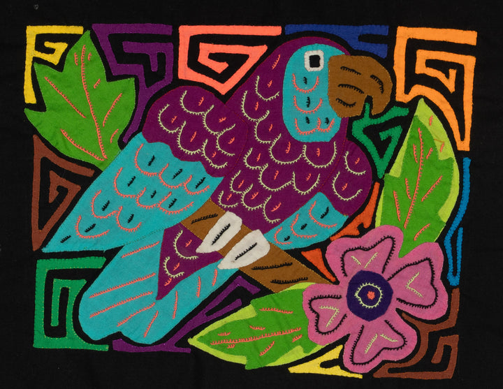 Multi-Color Bird Purple And Blue Molita