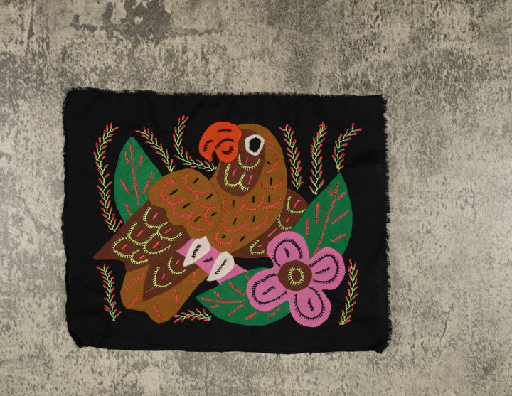 Multi-Color Parrot Bird Pink And Brown Molita